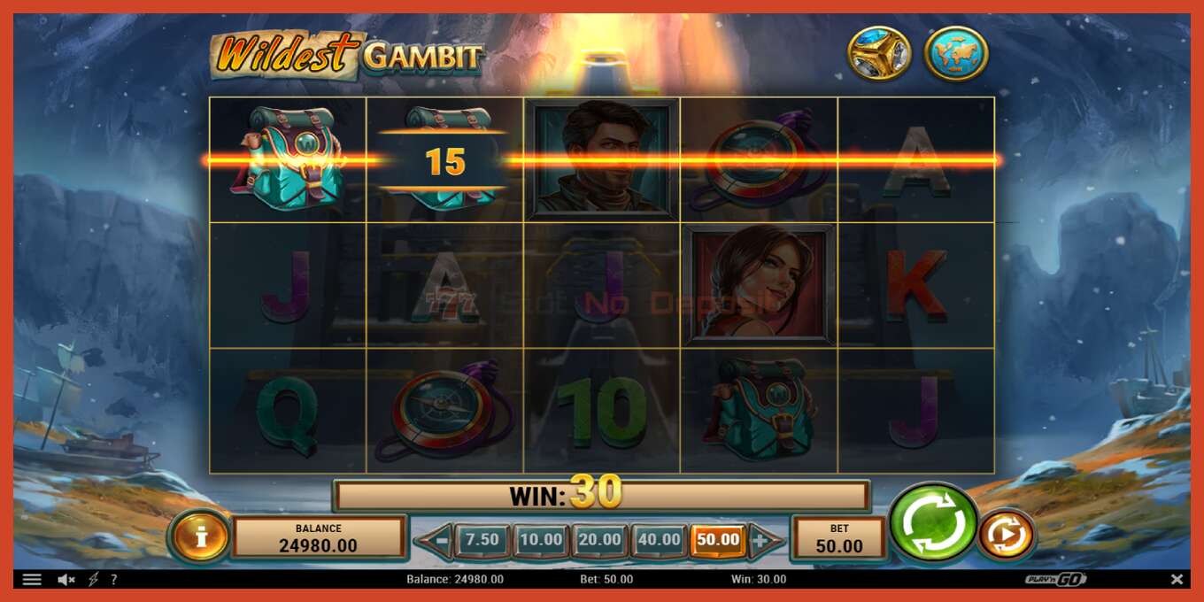 Slot screenshot: Wildest Gambit no deposit, number - 3