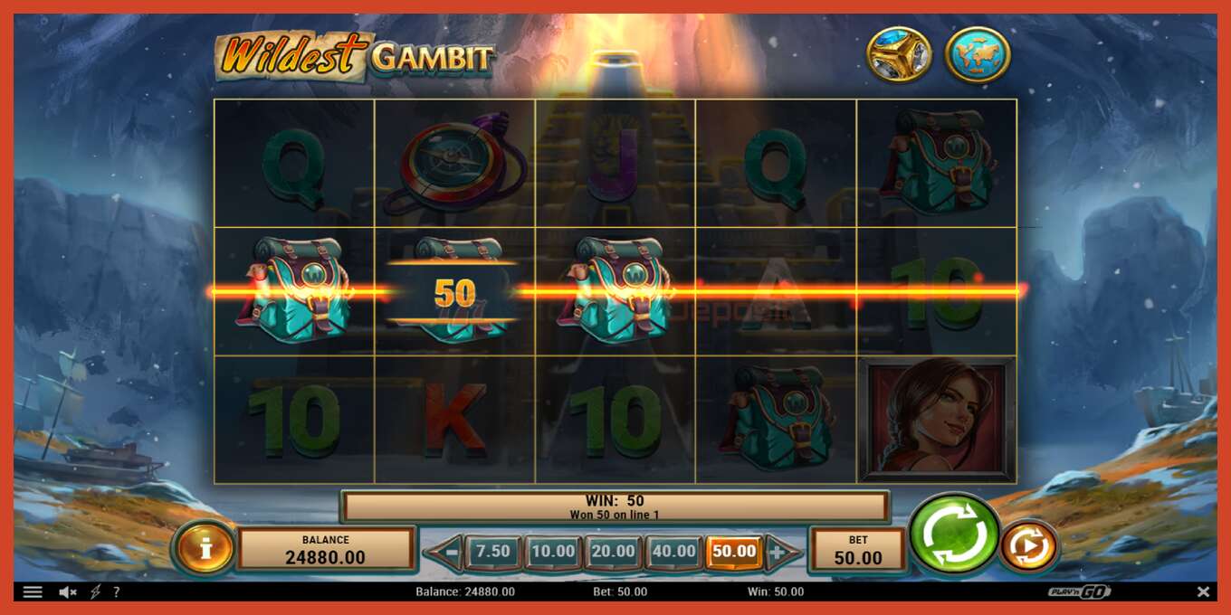 Slot screenshot: Wildest Gambit no deposit, number - 4