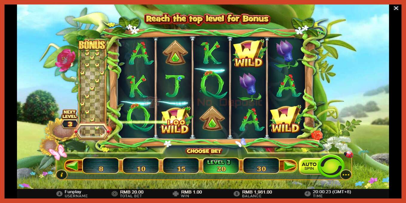 Captură de ecran pentru slot: Wilds and the Beanstalk fara depozit, număr - 3