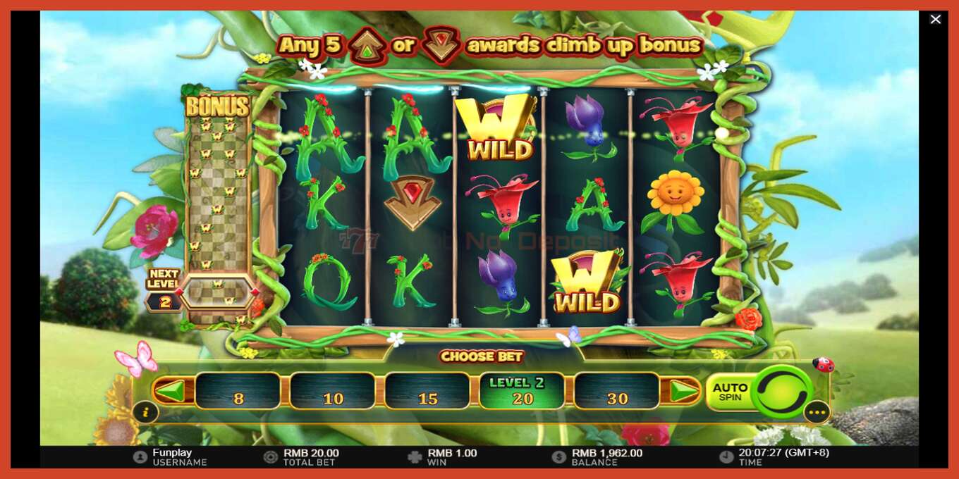 Captură de ecran pentru slot: Wilds and the Beanstalk fara depozit, număr - 4