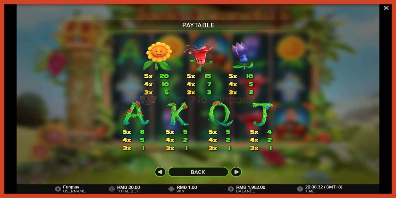 Captură de ecran pentru slot: Wilds and the Beanstalk fara depozit, număr - 5