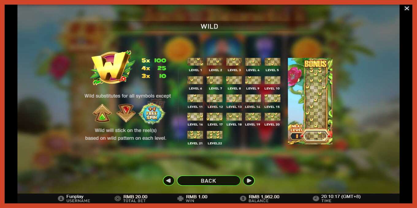 Captură de ecran pentru slot: Wilds and the Beanstalk fara depozit, număr - 7