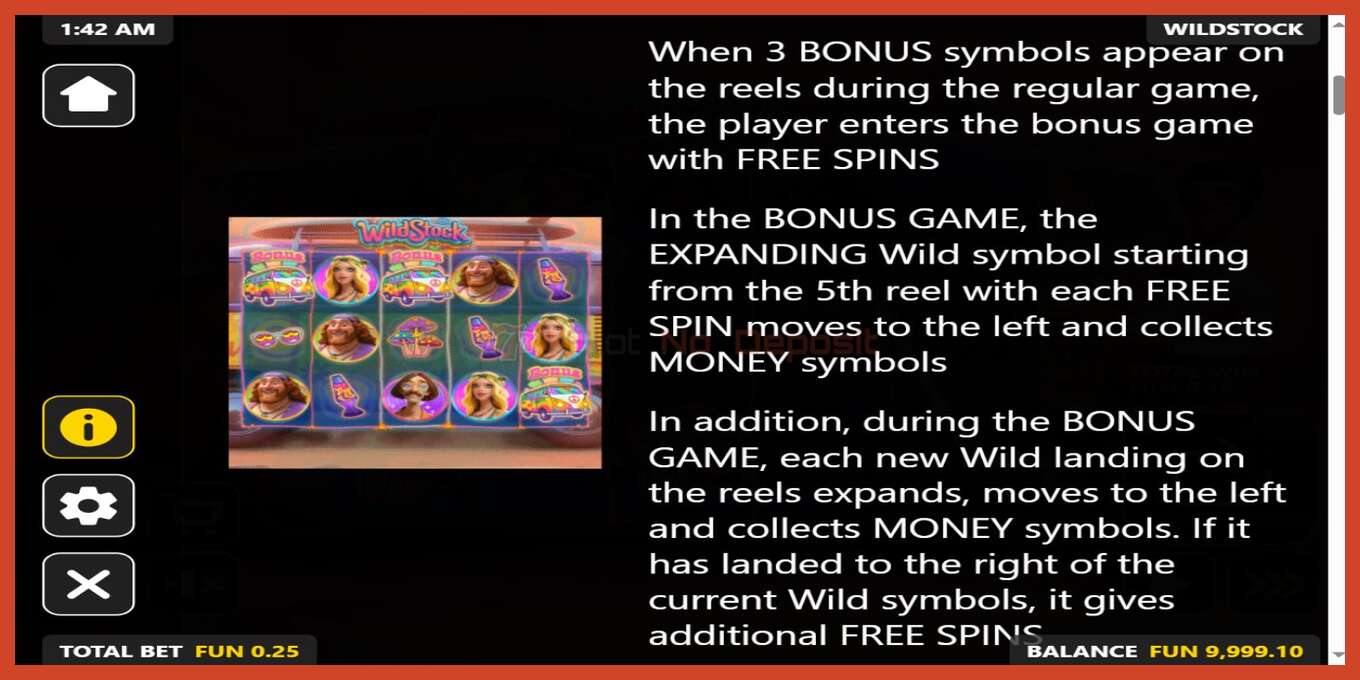 Slot screenshot: WildStock no deposit, number - 5