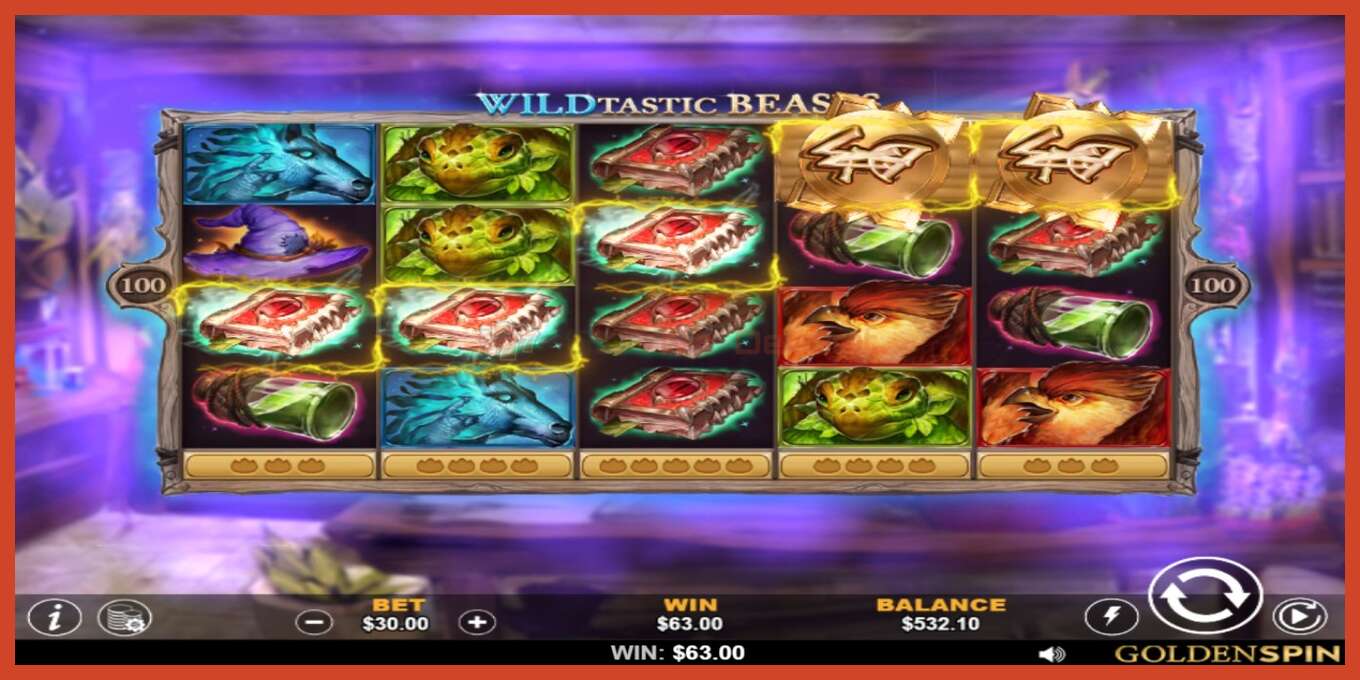 Slot screenshot: Wildtastic Beasts no deposit, number - 3