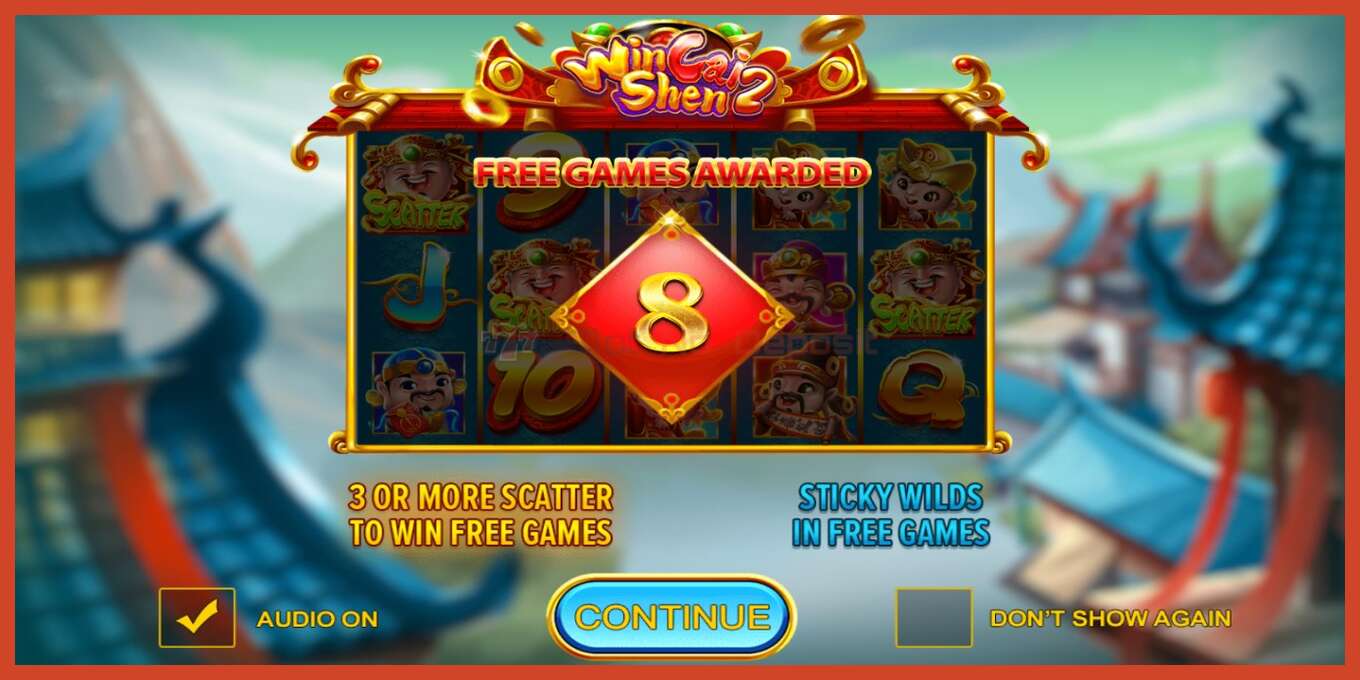 Slot skærmbillede: Win Cai Shen 2 intet depositum, antal - 1