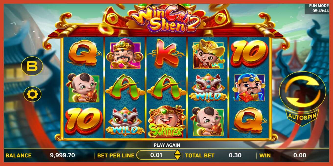 Slot skærmbillede: Win Cai Shen 2 intet depositum, antal - 2