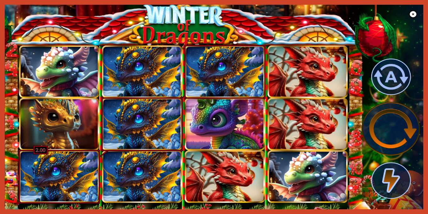 Снимак екрана слота: Winter of Dragons без депозита, број - 2