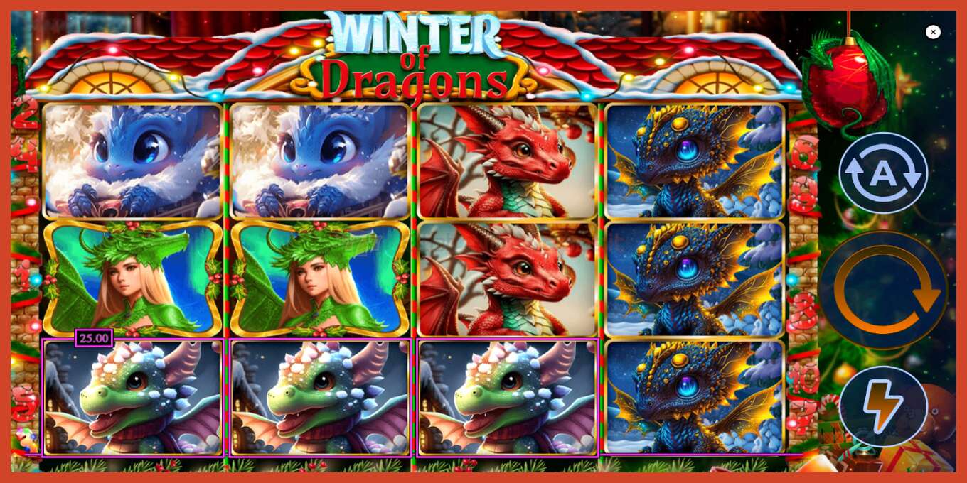 Снимак екрана слота: Winter of Dragons без депозита, број - 4