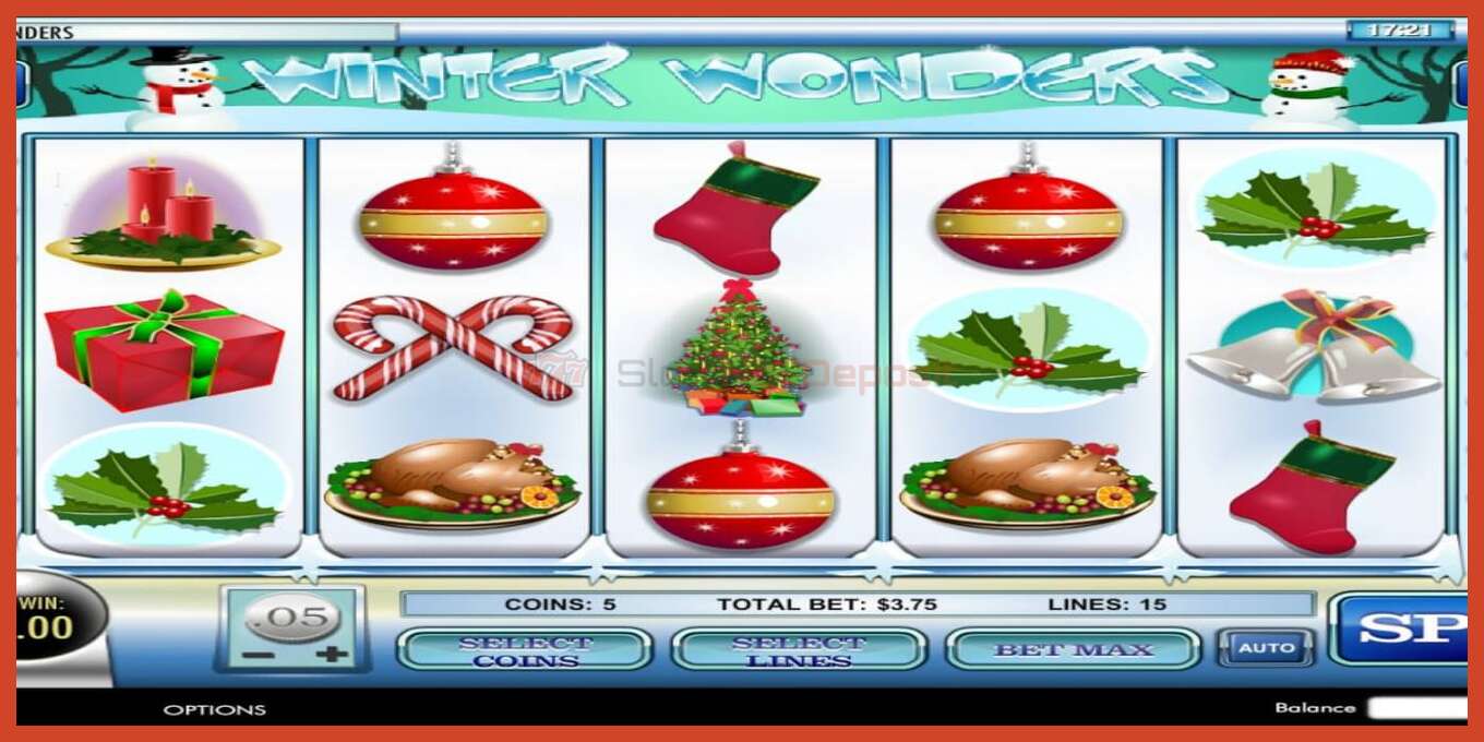 Slot screenshot: Winter Wonderland no deposit, number - 2