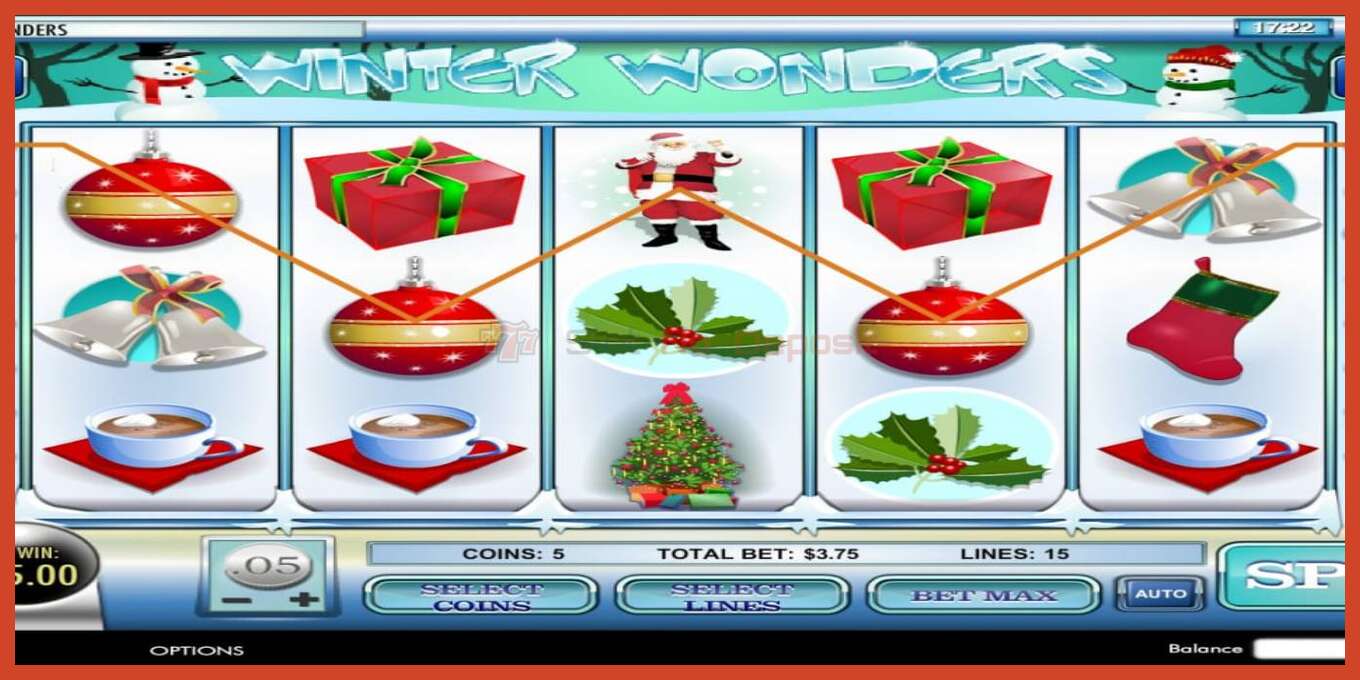 Slot screenshot: Winter Wonderland no deposit, number - 3