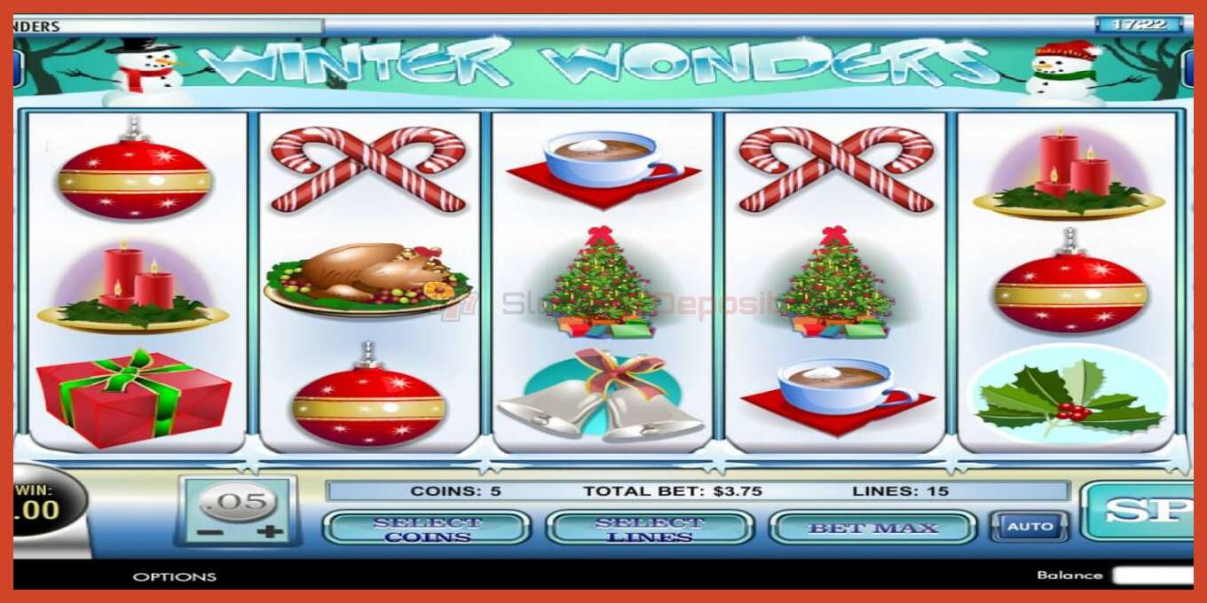 Slot screenshot: Winter Wonderland no deposit, number - 4