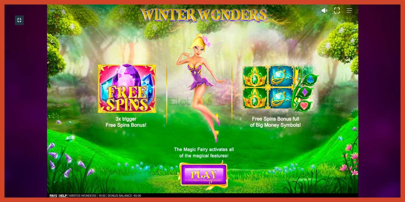 Slot screenshot: Winter Wonders no deposit, number - 1