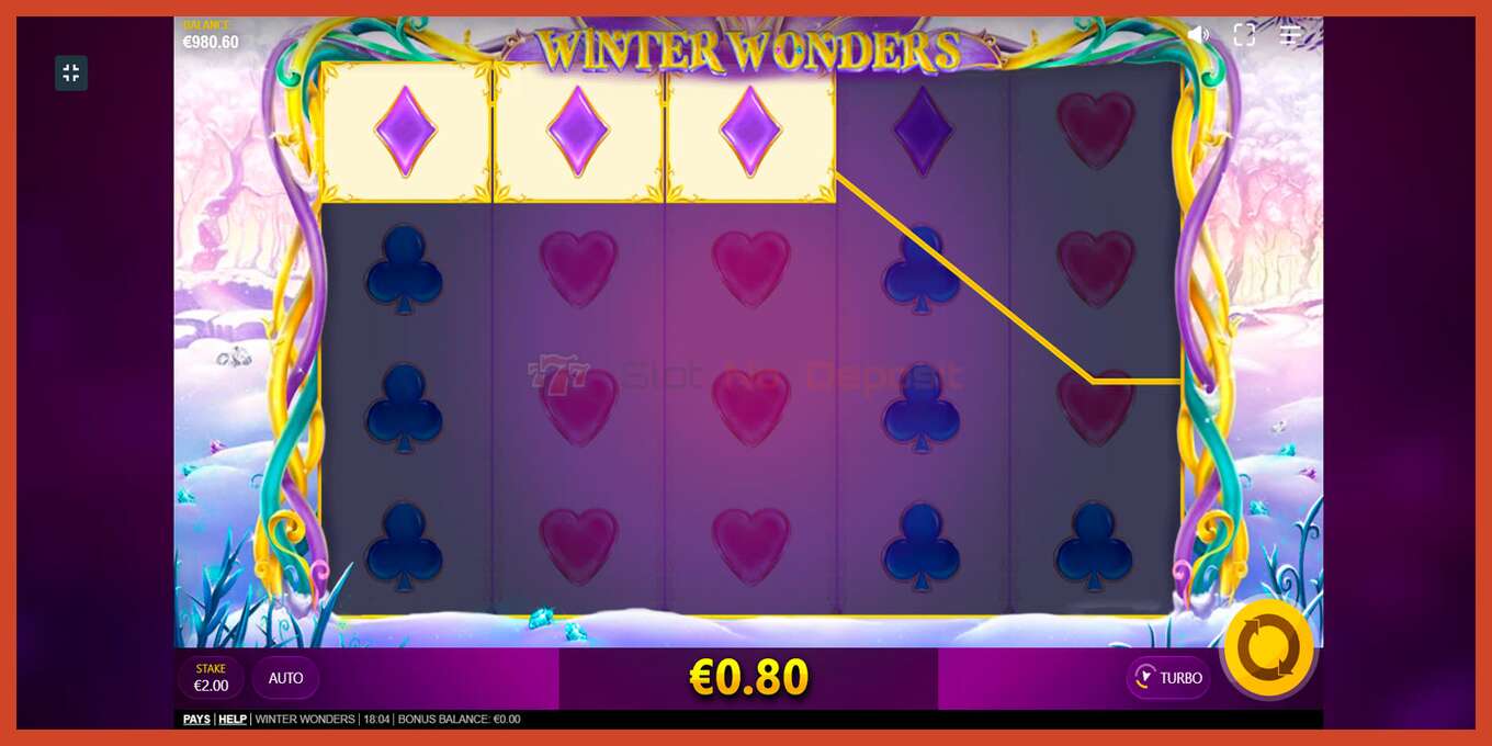 Slot screenshot: Winter Wonders no deposit, number - 8