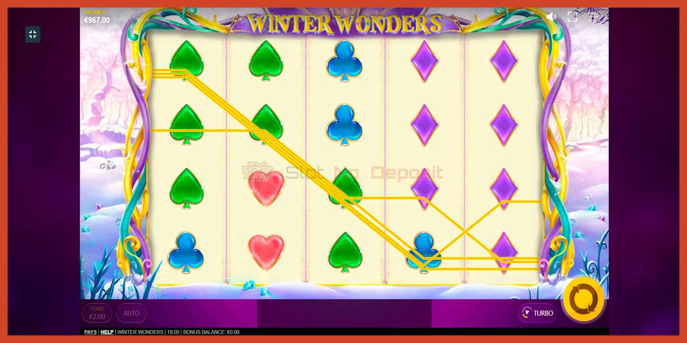 Slot screenshot: Winter Wonders no deposit, number - 10