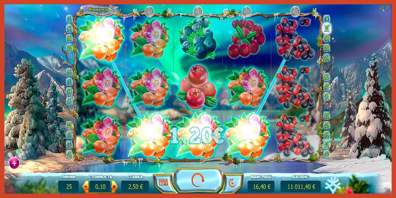 Slot screenshot: Winterberries no deposit, number - 2