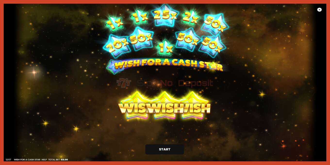 Slot screenshot: Wish for a Cash Star no deposit, number - 1