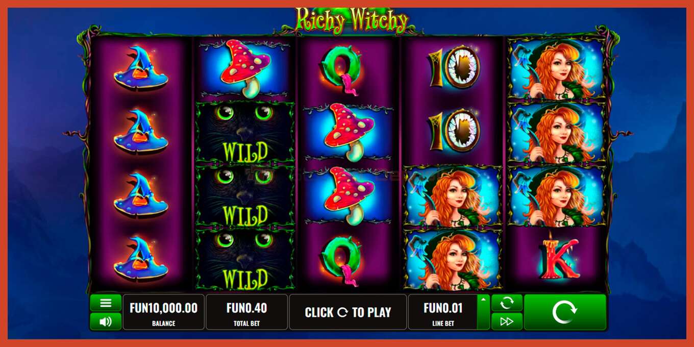 Slot screenshot: Witch Pickings no deposit, number - 1