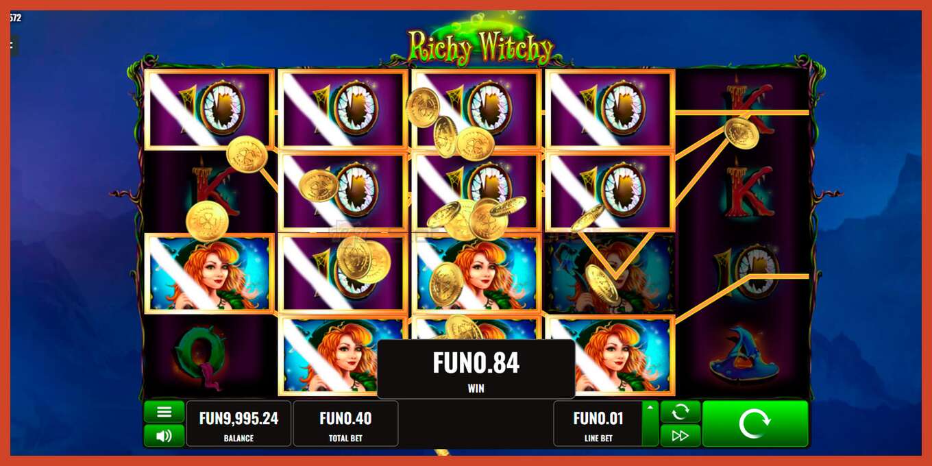 Slot screenshot: Witch Pickings no deposit, number - 7