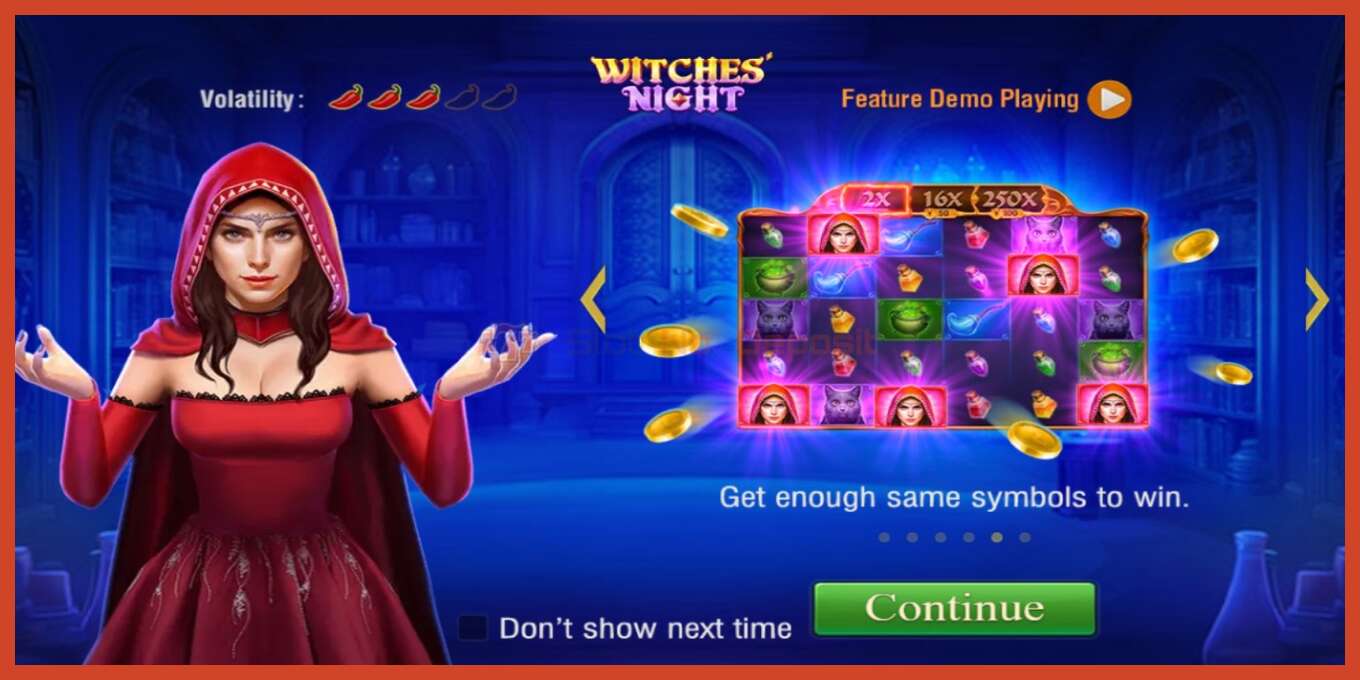 Schermafbeelding van slot: Witches Night geen aanbetaling, nummer - 1