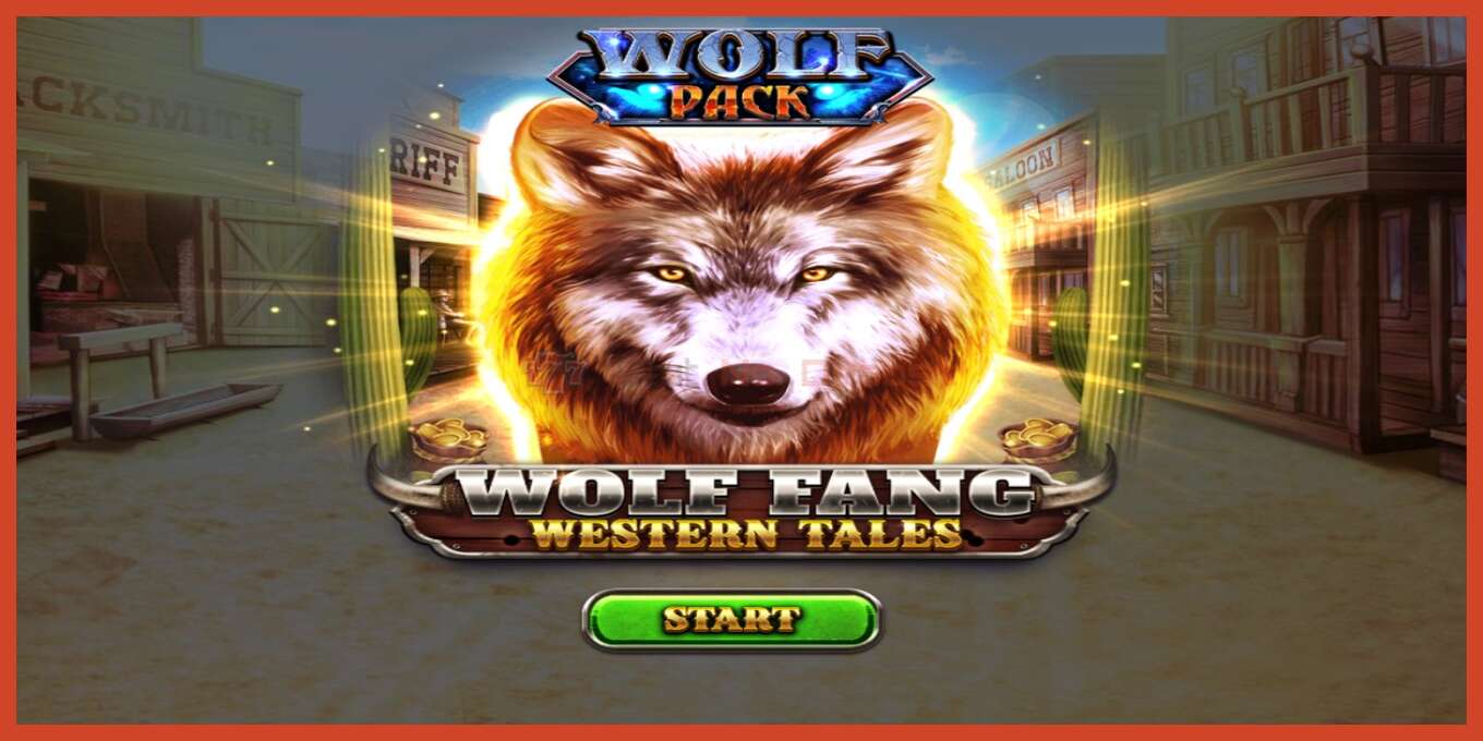 Slot screenshot: Wolf Fang - Western Tales bez depozita, broj - 1