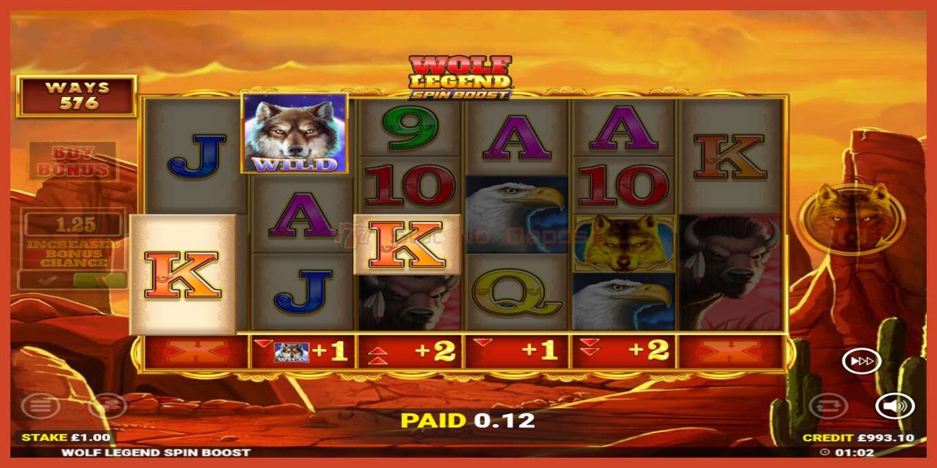 Schermafbeelding van slot: Wolf Legend Spin Boost geen aanbetaling, nummer - 3