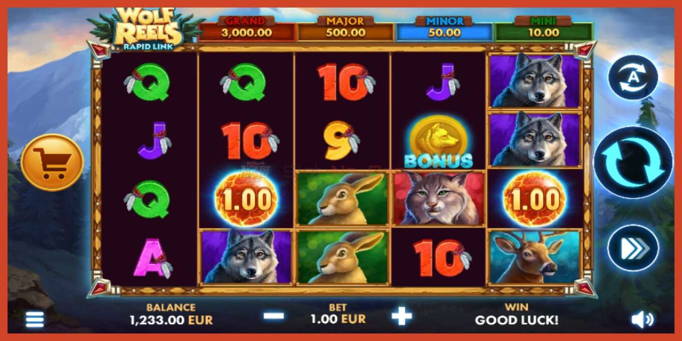 Schermafbeelding van slot: Wolf Reels Rapid Link geen aanbetaling, nummer - 2