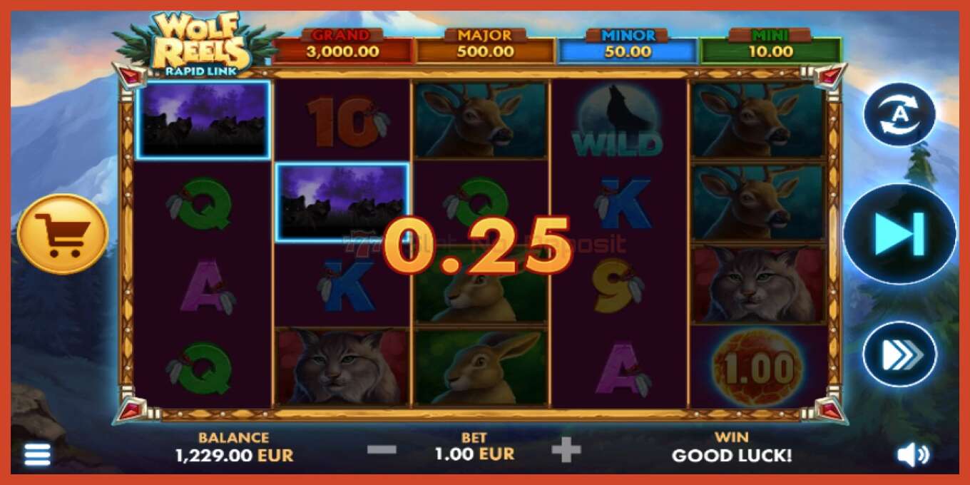 Schermafbeelding van slot: Wolf Reels Rapid Link geen aanbetaling, nummer - 3