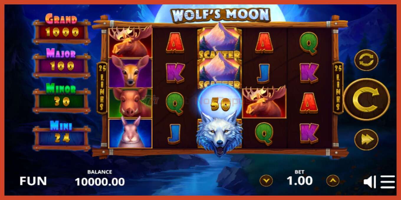 Ảnh chụp màn hình khe: Wolfs Moon không có tiền đặt cọc, con số - 1