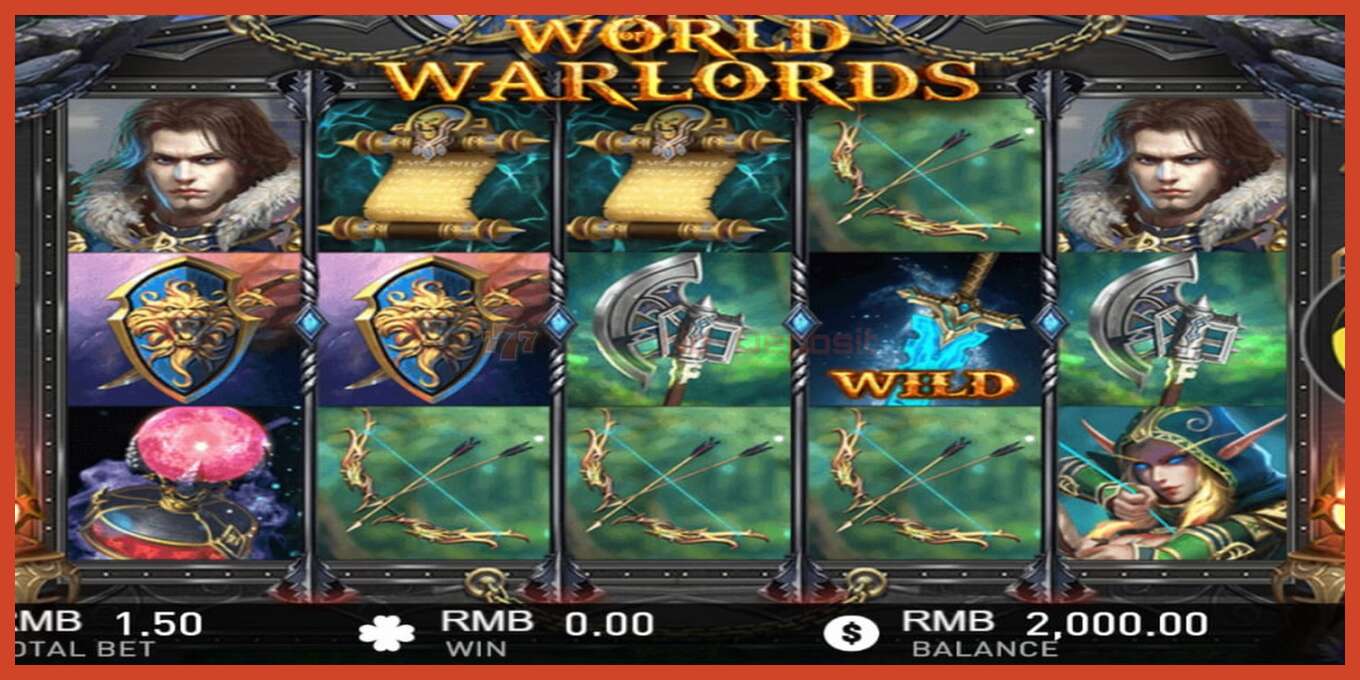 Slot screenshot: World of Warlords no deposit, number - 1