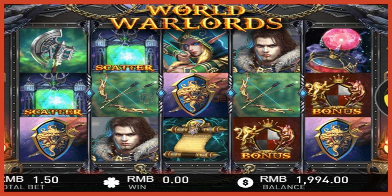 Slot screenshot: World of Warlords no deposit, number - 4