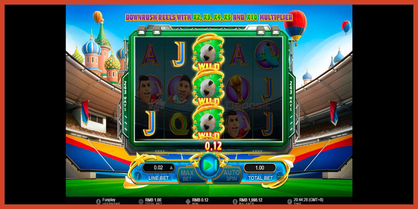 Slot screenshot: World Soccer Slot 2 no deposit, number - 2