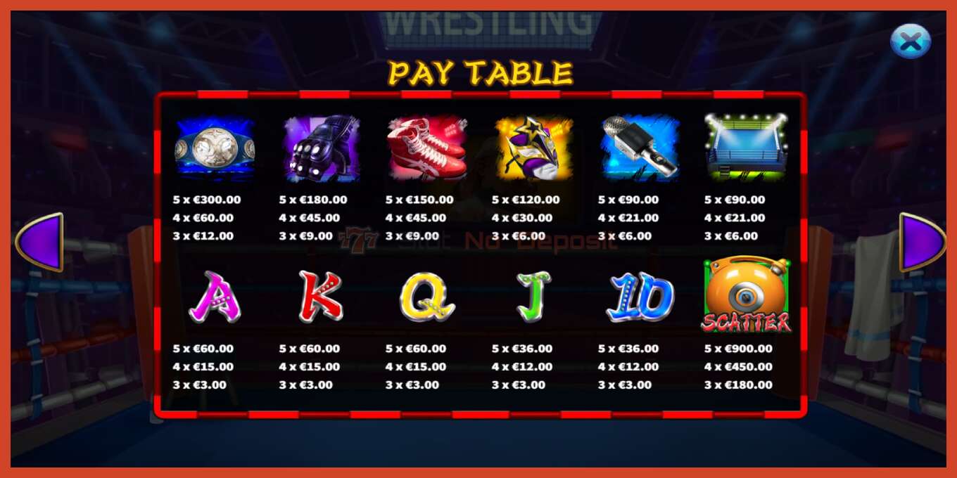 Slot-Screenshot: Wrestling Queen keine anzahlung, nummer - 6