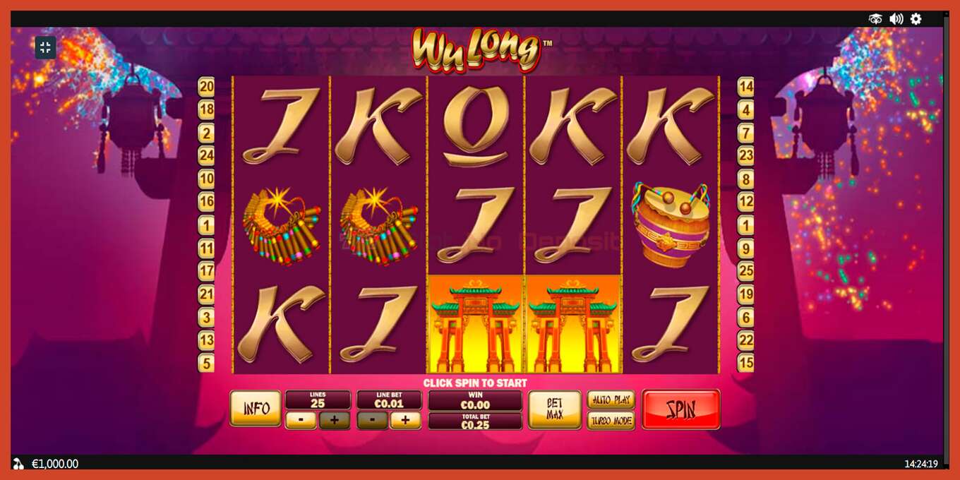 Slot screenshot: Wu Long no deposit, number - 1