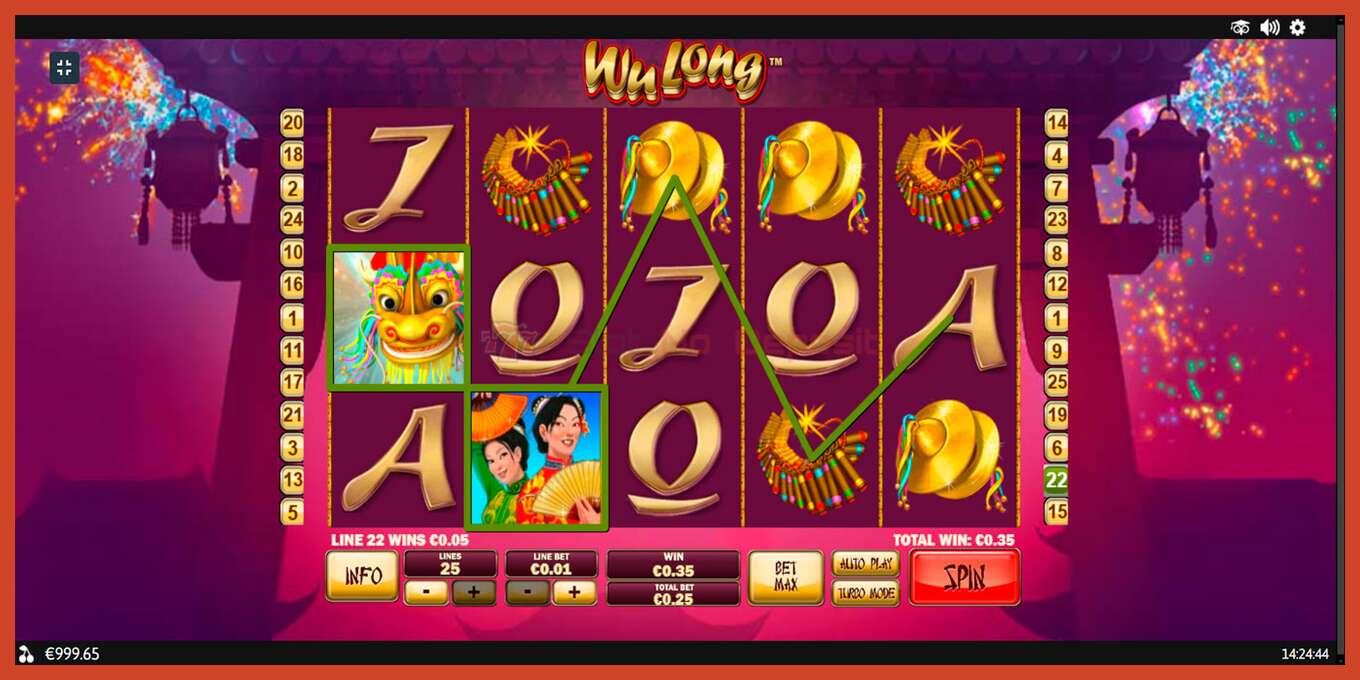 Slot screenshot: Wu Long no deposit, number - 2