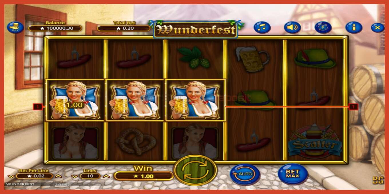 Slot screenshot: Wunderfest no deposit, number - 3