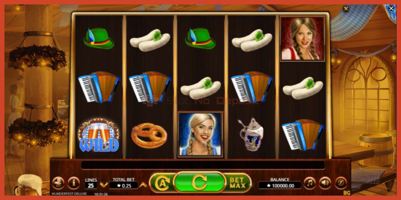 Slot screenshot: Wunderfest Deluxe no deposit, number - 1