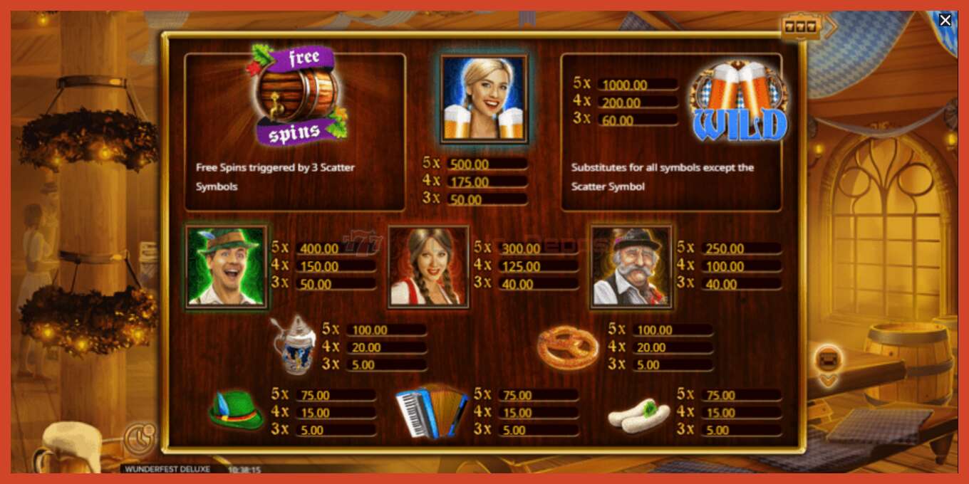 Slot screenshot: Wunderfest Deluxe no deposit, number - 5