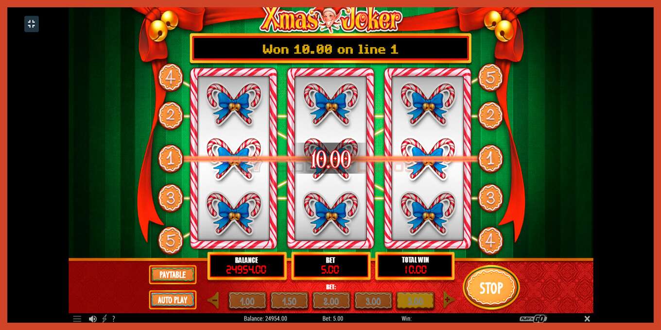 Slot screenshot: Xmas Joker no deposit, number - 6