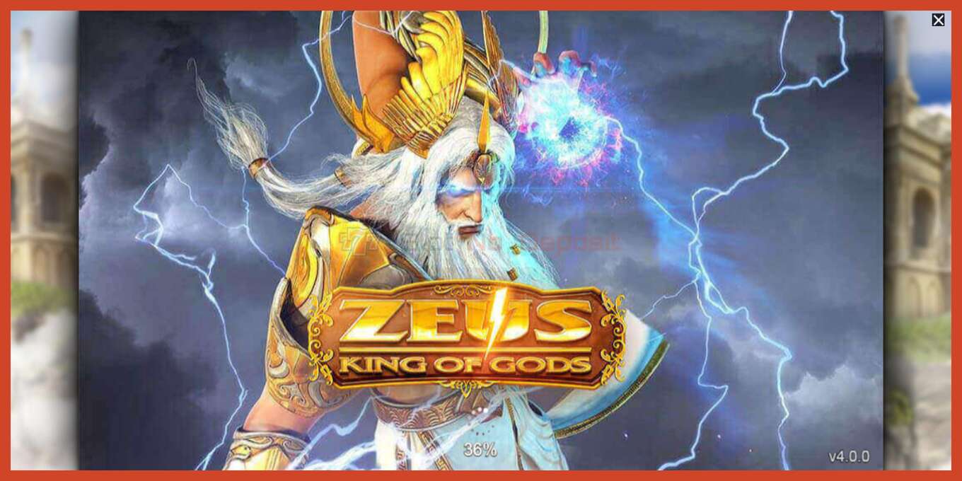 Slot screenshot: Zeus King of Gods no deposit, number - 1