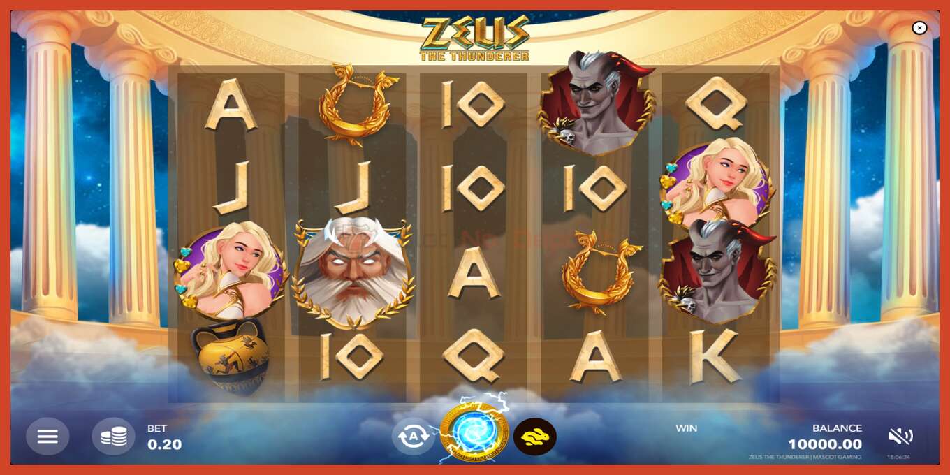 Slot screenshot: Zeus The Thunderer hakuna amana, nambari - 1