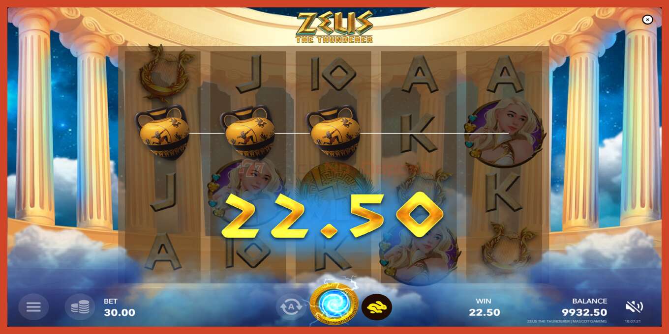 Slot screenshot: Zeus The Thunderer hakuna amana, nambari - 2