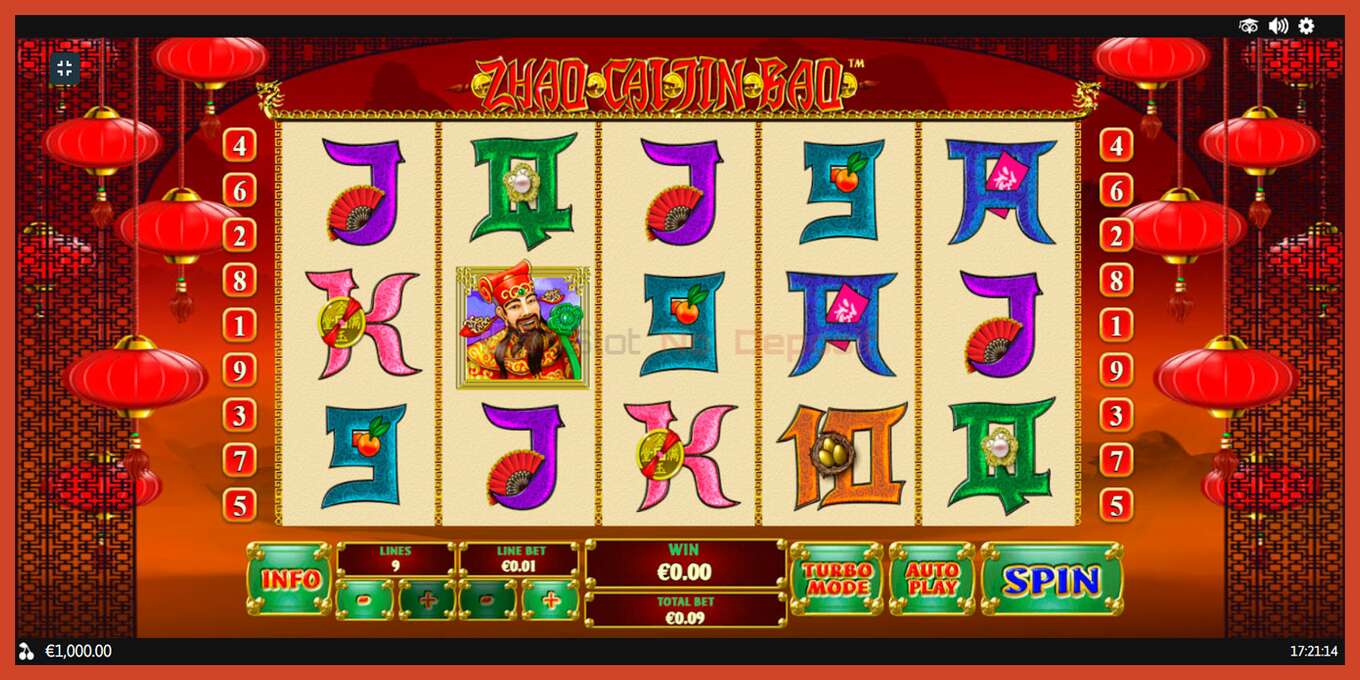 Slot-Screenshot: Zhao Cai Jin Bao keine anzahlung, nummer - 1