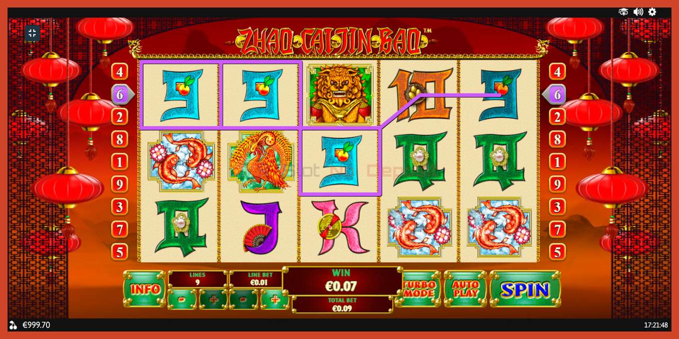 Slot screenshot: Zhao Cai Jin Bao no deposit, number - 3