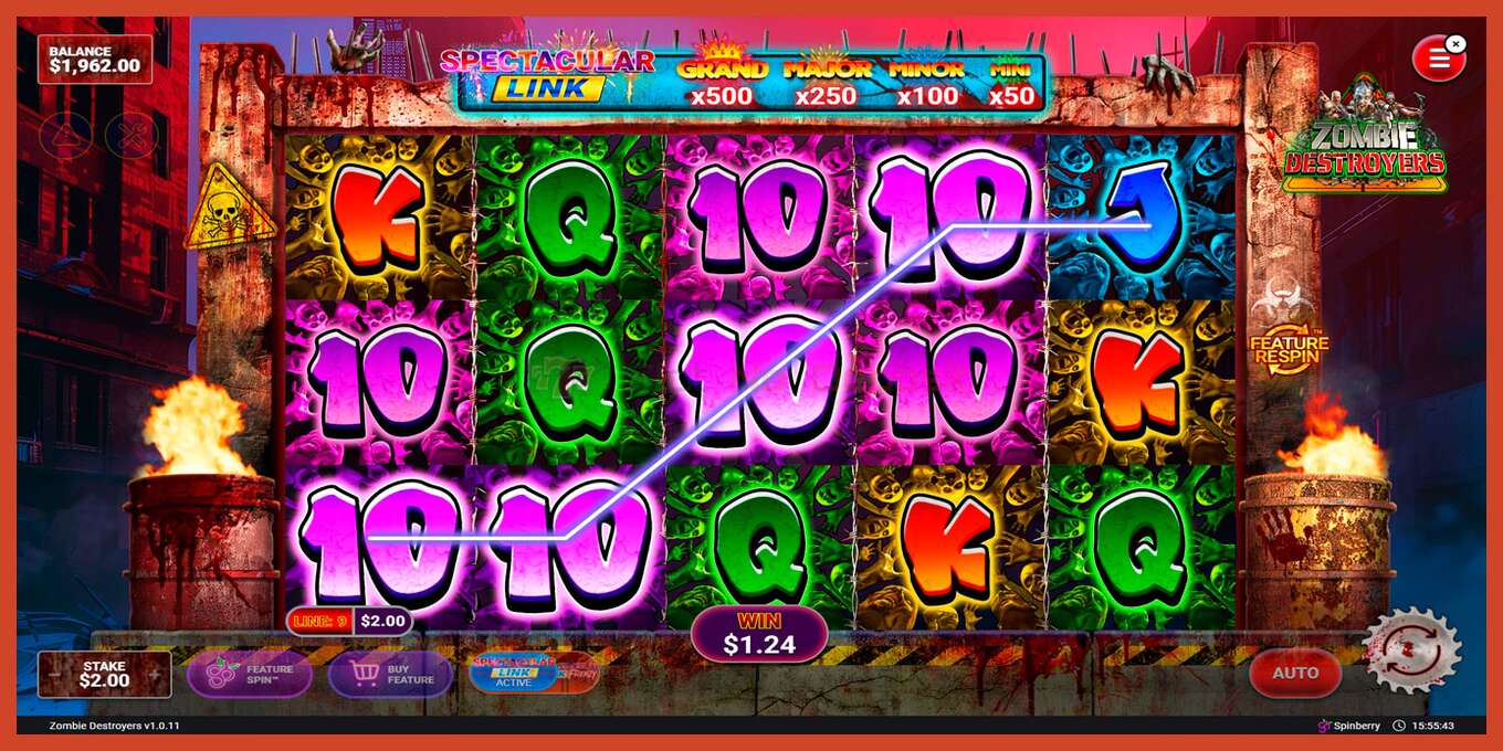 Slot screenshot: Zombie Destroyers no deposit, number - 3