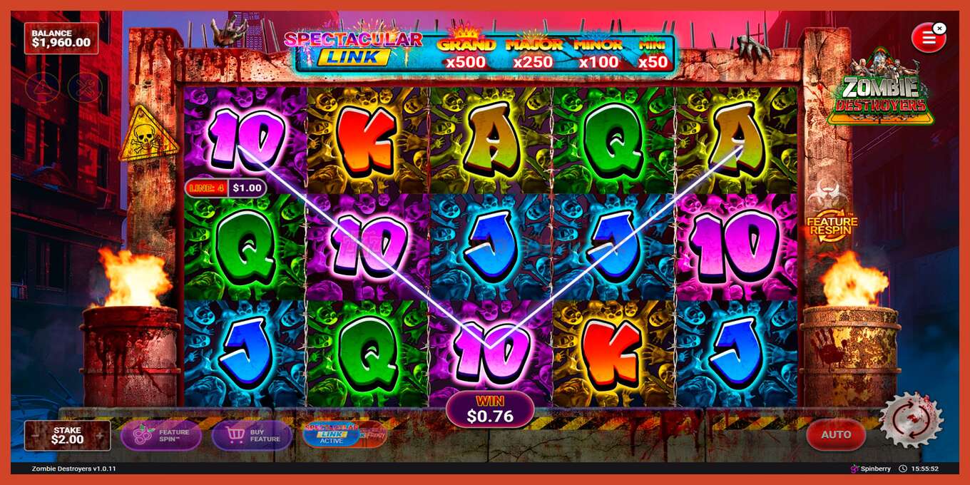 Slot screenshot: Zombie Destroyers no deposit, number - 4