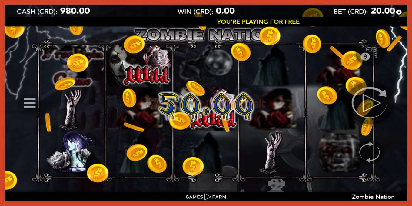 Slot screenshot: Zombie Nation no deposit, number - 4