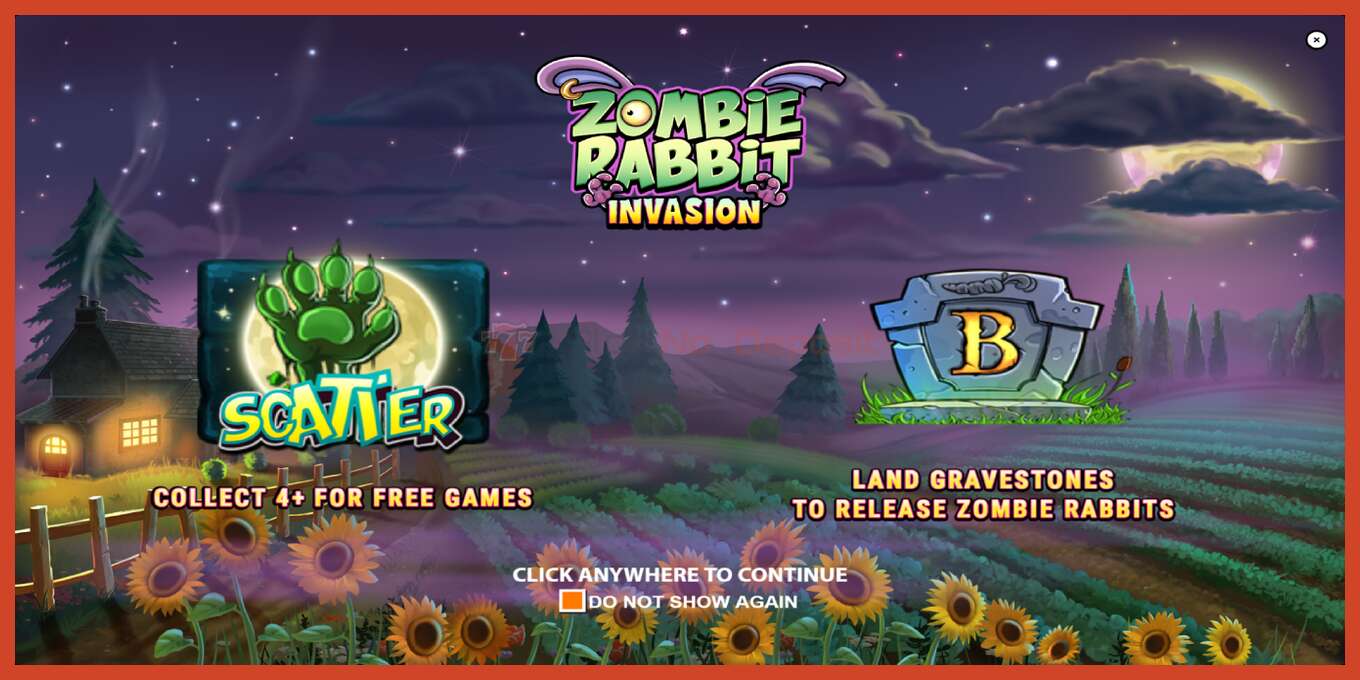 Слика од екранот на слотот: Zombie Rabbit Invasion без депозит, број - 1