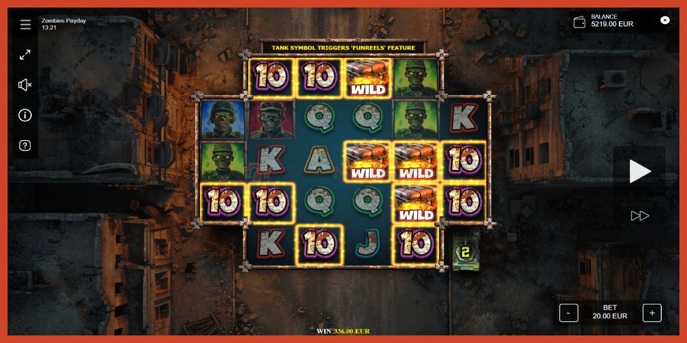 Slot screenshot: Zombies Payday no deposit, number - 5