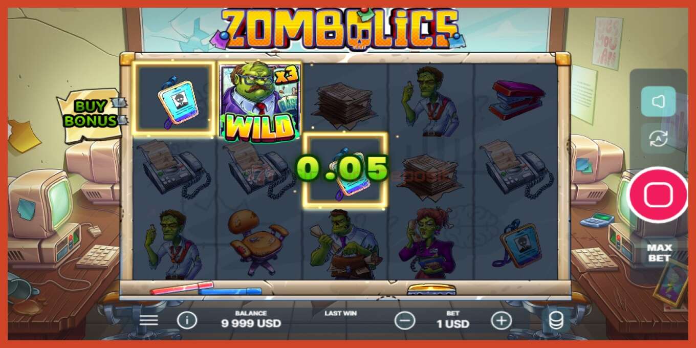 Captura de tela do slot: Zombolics sem depósito, número - 2