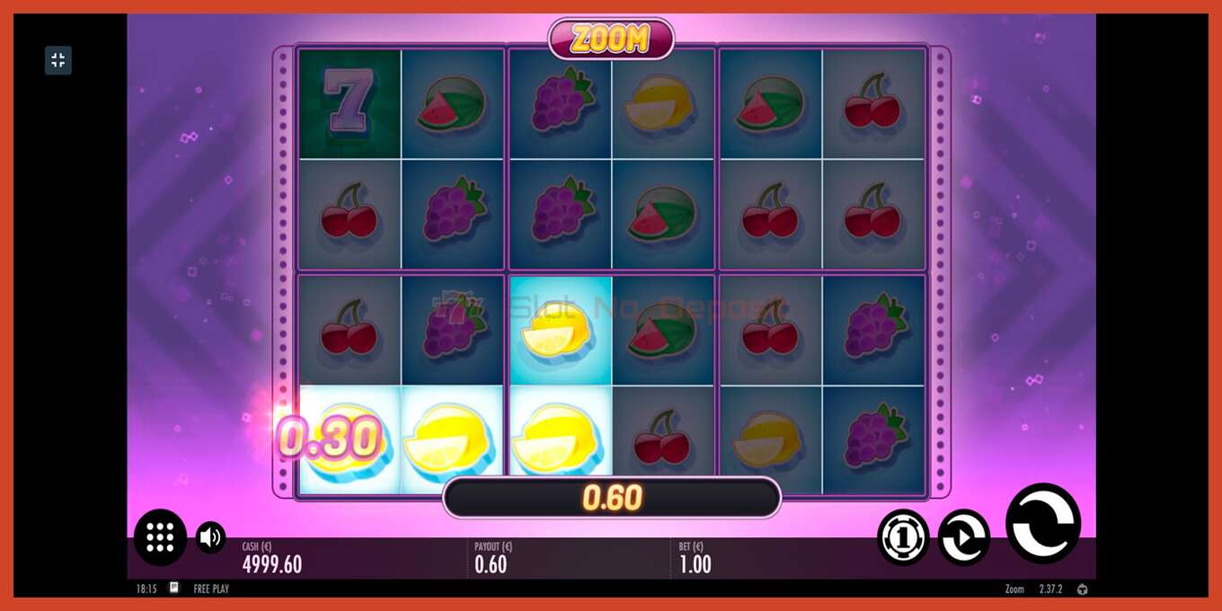 Slot screenshot: Zoom no deposit, number - 6